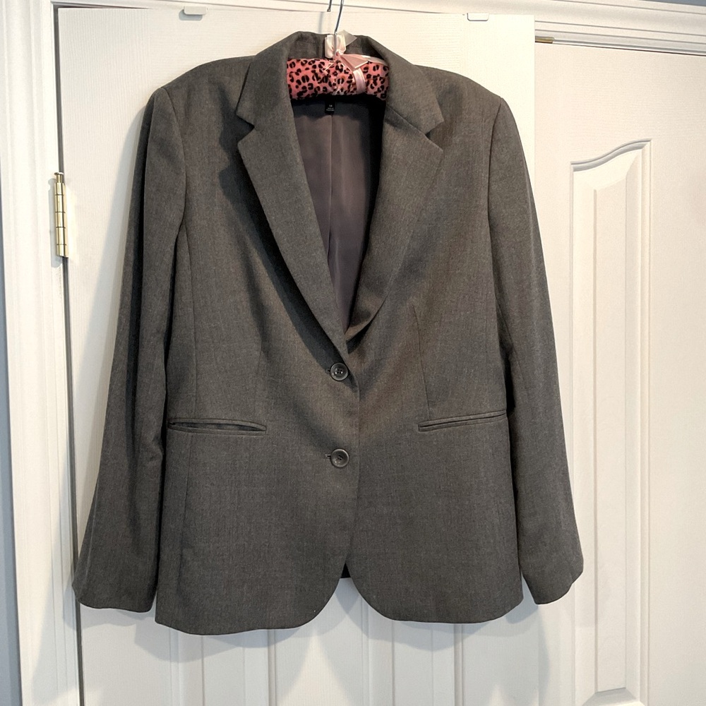 Talbots Grey Wool Blazer